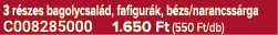 3 r szes bagolycsal d, fafigur k, b zs/narancss rga C008285000 1.650 Ft (550 Ft/db)