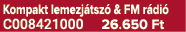 Kompakt lemezj tsz & FM r di  C008421000 26.650 Ft