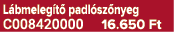L bmeleg t padl sz nyeg C008420000 16.650 Ft