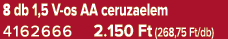 8 db 1,5 V os AA ceruzaelem 4162666 2.150 Ft (268,75 Ft/db)