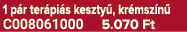 1 p r ter pi s keszty , kr msz n C008061000 5.070 Ft