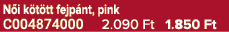 N i k t tt fejp nt, pink C004874000 2.090 Ft 1.850 Ft