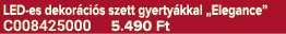 LED es dekor ci s szett gyerty kkal „Elegance” C008425000 5.490 Ft