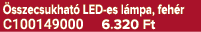  sszecsukhat LED es l mpa, feh r C100149000 6.320 Ft