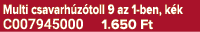 Multi csavarh z toll 9 az 1 ben, k k C007945000 1.650 Ft