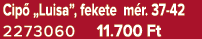 Cip „Luisa”, fekete m r. 37 42 2273060 11.700 Ft