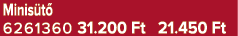 Minis t 6261360 31.200 Ft 21.450 Ft