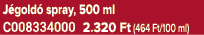 J gold spray, 500 ml C008334000 2.320 Ft (464 Ft/100 ml)