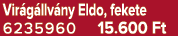 Vir g llv ny Eldo, fekete 6235960 15.600 Ft