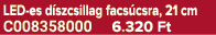 LED es d szcsillag facs csra, 21 cm C008358000 6.320 Ft