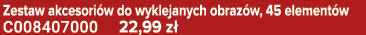 Zestaw akcesori w do wyklejanych obraz w, 45 element w C008407000 22,99 z 