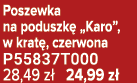 Poszewka na poduszk „Karo”, w krat , czerwona P55837T000 28,49 z  24,99 z 
