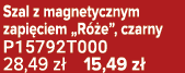 Szal z magnetycznym zapi ciem „R e”, czarny P15792T000 28,49 z  15,49 z 