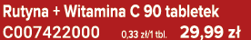 Rutyna + Witamina C 90 tabletek C007422000 0,33 z /1 tbl. 29,99 z 