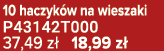 10 haczyk w na wieszaki P43142T000 37,49 z 18,99 z 