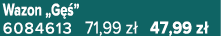 Wazon „G ” 6084613 71,99 z  47,99 z 
