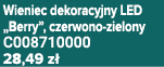 Wieniec dekoracyjny LED „Berry”, czerwono zielony C008710000 28,49 z 