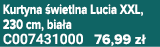 Kurtyna wietlna Lucia XXL, 230 cm, bia a C007431000 76,99 z 