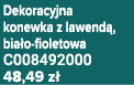 Dekoracyjna konewka z lawend , bia o fioletowa C008492000 48,49 z 