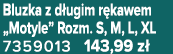 Bluzka z d ugim r kawem „Motyle” Rozm. S, M, L, XL 7359013 143,99 z 