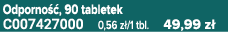 Odporno , 90 tabletek C007427000 0,56 z /1 tbl. 49,99 z 
