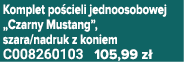 Komplet po cieli jednoosobowej „Czarny Mustang”, szara/nadruk z koniem C008260103 105,99 z 