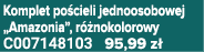 Komplet po cieli jednoosobowej „Amazonia”, r nokolorowy C007148103 95,99 z 