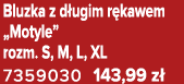 Bluzka z d ugim r kawem „Motyle” rozm. S, M, L, XL 7359030 143,99 z 