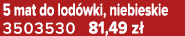 5 mat do lod wki, niebieskie 3503530 81,49 z 