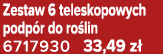 Zestaw 6 teleskopowych podp r do ro lin 6717930 33,49 z 