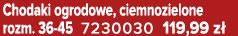 Chodaki ogrodowe, ciemnozielone rozm. 36 45 7230030 119,99 z 