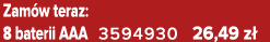 Zam w teraz: 8 baterii AAA 3594930 26,49 z 