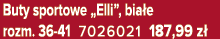 Buty sportowe „Elli”, bia e rozm. 36 41 7026021 187,99 z 