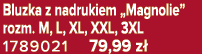 Bluzka z nadrukiem „Magnolie” rozm. M, L, XL, XXL, 3XL 1789021 79,99 z 