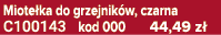 Miote ka do grzejnik w, czarna C100143 kod 000 44,49 z 
