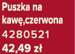 Puszka na kaw ,czerwona 4280521 42,49 z 