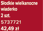 S odkie wielkanocne wiaderko 2 szt. 5737721 42,49 z 