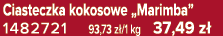 Ciasteczka kokosowe „Marimba” 1482721 93,73 z /1 kg 37,49 z 