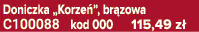 Doniczka „Korze ”, br zowa C100088 kod 000 115,49 z 
