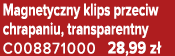 Magnetyczny klips przeciw chrapaniu, transparentny C008871000 28,99 z 