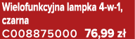 Wielofunkcyjna lampka 4 w 1, czarna C008875000 76,99 z 