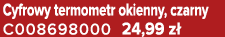 Cyfrowy termometr okienny, czarny C008698000 24,99 z 