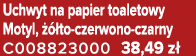 Uchwyt na papier toaletowy Motyl,   to czerwono czarny C008823000 38,49 z 