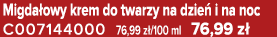 Migda owy krem do twarzy na dzie i na noc C007144000 76,99 z /100 ml 76,99 z 