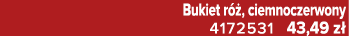 Bukiet r , ciemnoczerwony 4172531 43,49 z 