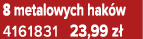8 metalowych hak w 4161831 23,99 z 