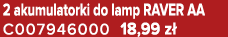 2 akumulatorki do lamp RAVER AA C007946000 18,99 z 