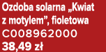 Ozdoba solarna „Kwiat z motylem”, fioletowa C008962000 38,49 z 