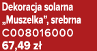 Dekoracja solarna „Muszelka”, srebrna C008016000 67,49 z 
