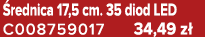  rednica 17,5 cm. 35 diod LED C008759017 34,49 z 